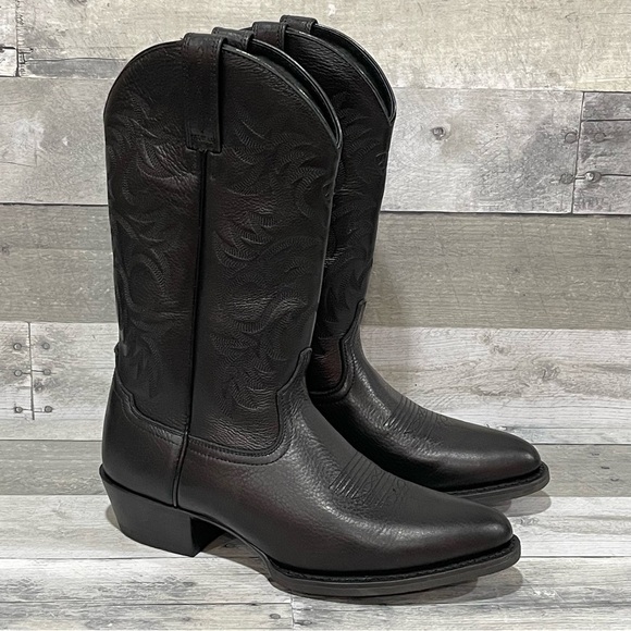 Ariat Men's Heritage R Toe Western Boot - Black - Sz - 9D .US - Picture 4 of 12